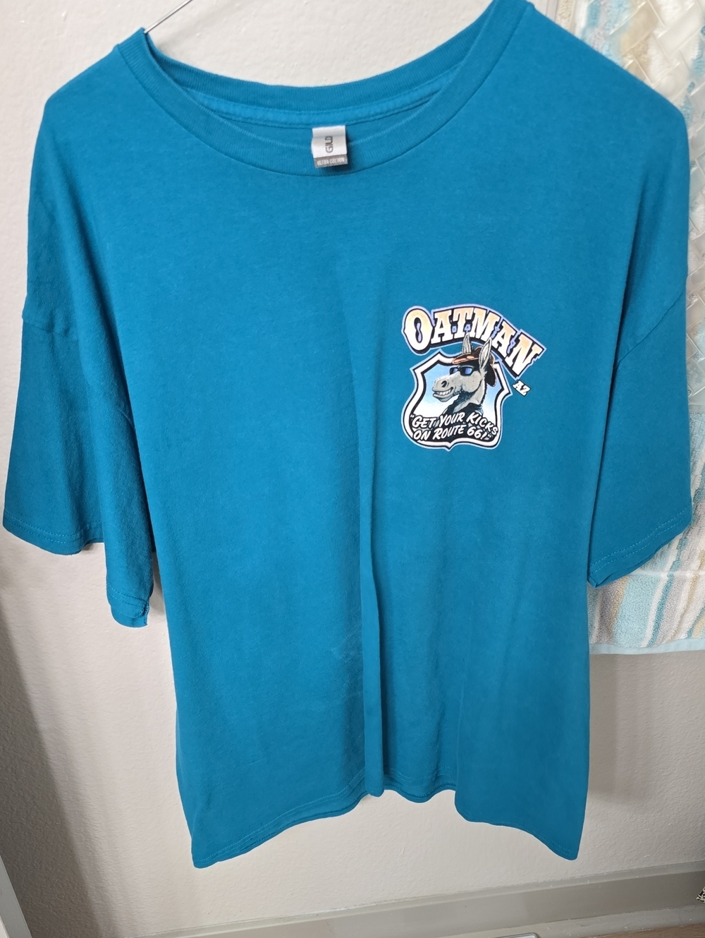 Gildan Teal Blue Oatman Graphic Tee